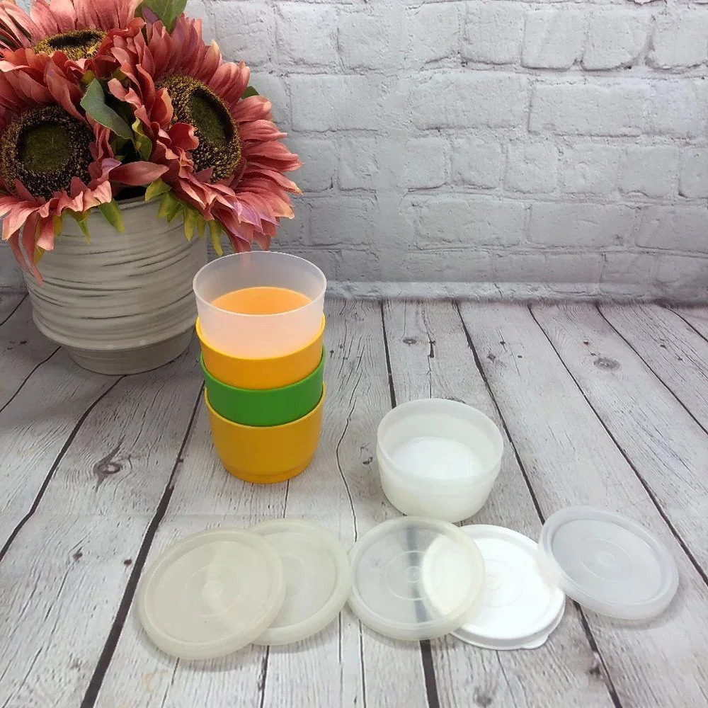 Vintage Tupperware SNACK CUP 4oz and OHAYO bowl